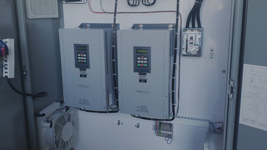 Electrical Control Boxes On Wall